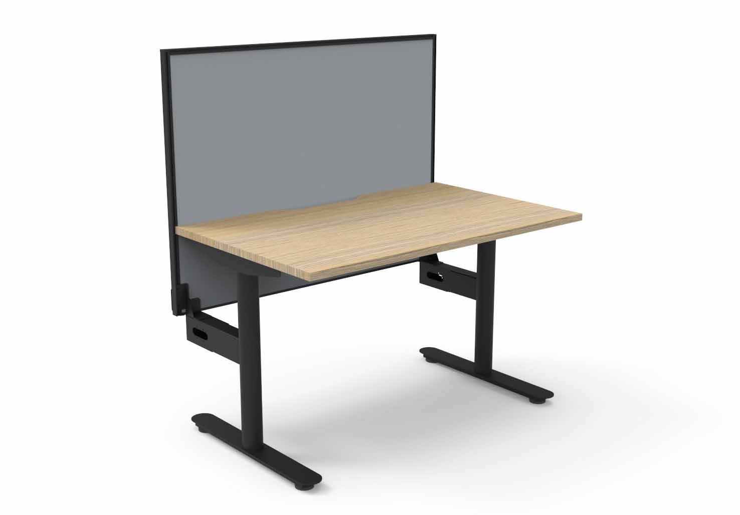 Halo Static Single Sided Workstation - with Screen